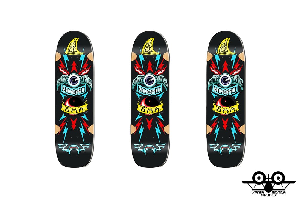 SANTA MONICA AIRLINES NGOHO BLACK FORMICA 9.5inch